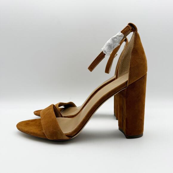 Sam Edelman Womens Yaro Ankle Strap Sandal Heel Size US 8.5 Brown Suede NIB - Picture 7 of 12
